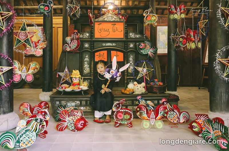 Lồng đèn Trung Thu trang trí không gian – mẫu 01
